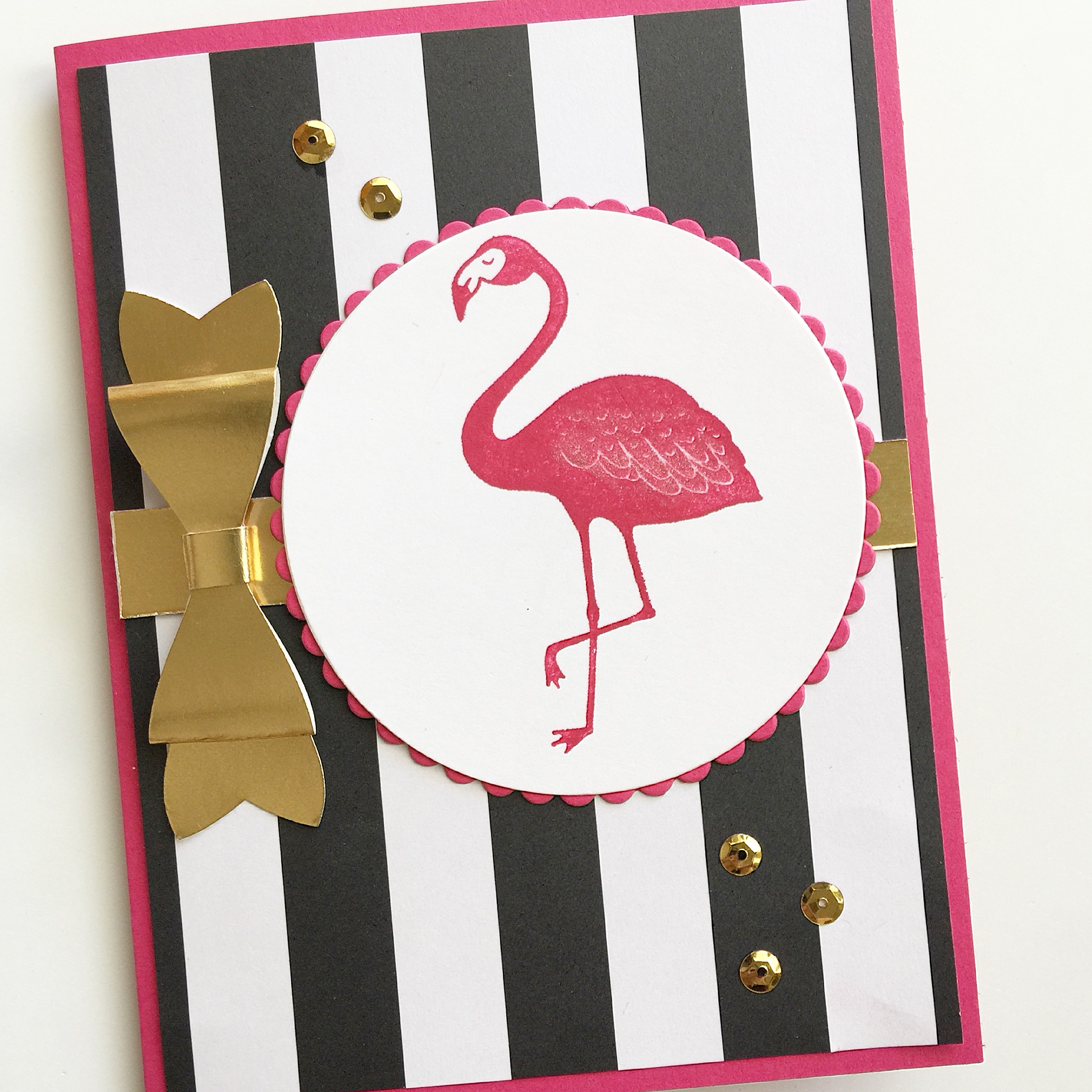 fun flamingo card subscription greeting cards