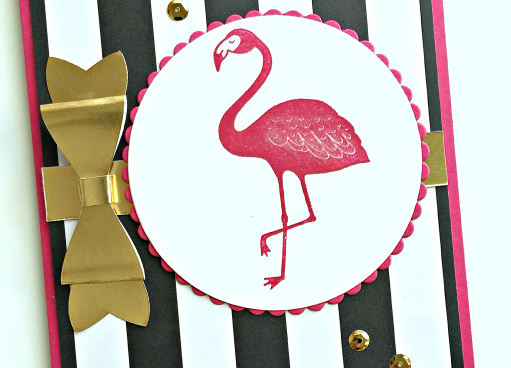 flamingo greeting card